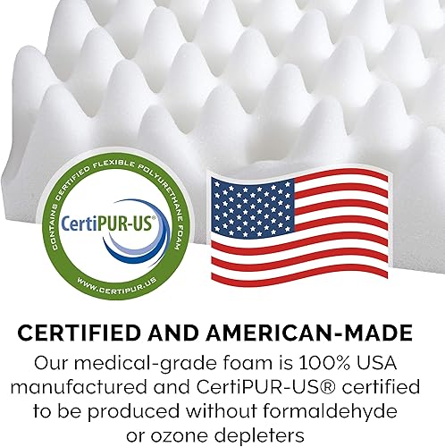 Miniatura 11 de Furhaven Cama ortopédica de espuma para perros, de pelo sintético y terciopelo, con diseño de caja de huevos, color salvia oscura, talla L