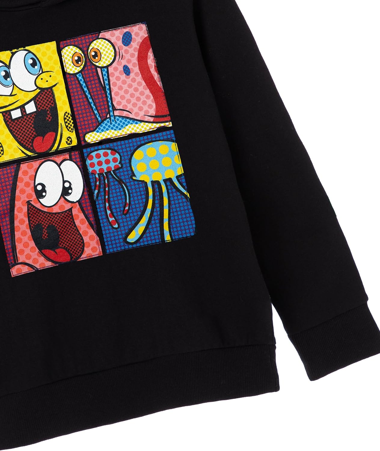 SPONGEBOB SQUAREPANTS Let's Be Weird Together Girls Black Hoodie |Girls' Hooded Jumper