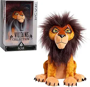 Scar plush toy with menacing expression
