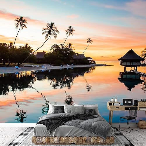 Miniatura 7 de wall26 - Playa en la isla de Mahe en Seychelles - Mural de pared extraíble  Papel pintado autoadhesivo grande - 66x96 pulgadas