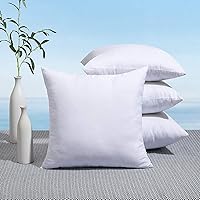 Vista 9 de MIULEE Paquete de 4 rellenos de almohada para exteriores de 12x18 pulgadas, rellenos de almohada decorativos resistentes al agua, relleno