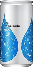 Kirin Yosa Soda, No Sugar, Soda Water, Cans, 6.4 fl oz (190 ml), 20 Cans