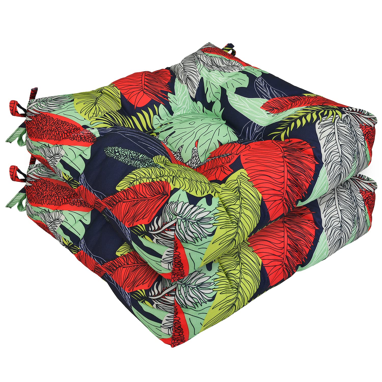 AAAAAcessories Outdoor Wicker Seat Chair Cushion Set of 2