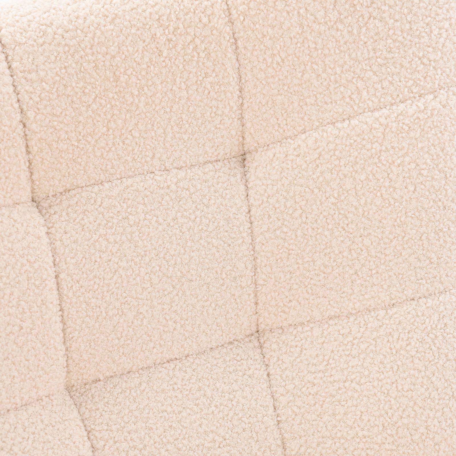 Silla mecedora para adulto, Rocking Chair, sillón de lactancia de peluche Teddy, silla mecedora, sillón salón con reposabrazos, para dormitorio, sala de estar, beige (Beige)