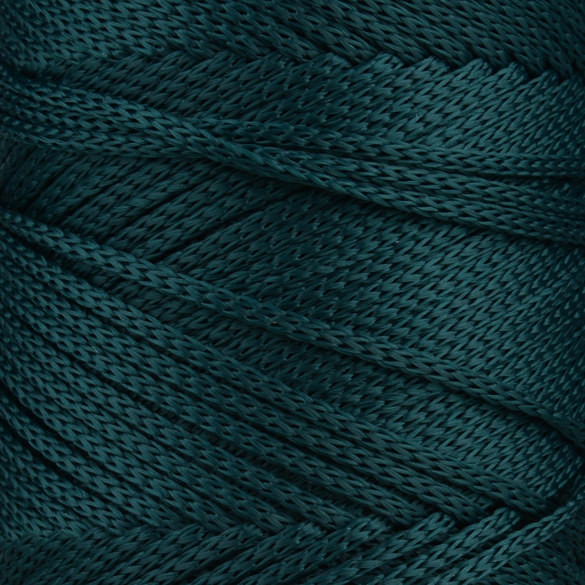 S SENSY Sensy Premium 2 Pack of 2mm 251 Yards Polyester Rope 100% Polypropylene Cord Macrame Cord 2mm Crochet Bag Cord Macrame Rope Crochet Thread Gift for Knitter (Forest Green) - Image 2