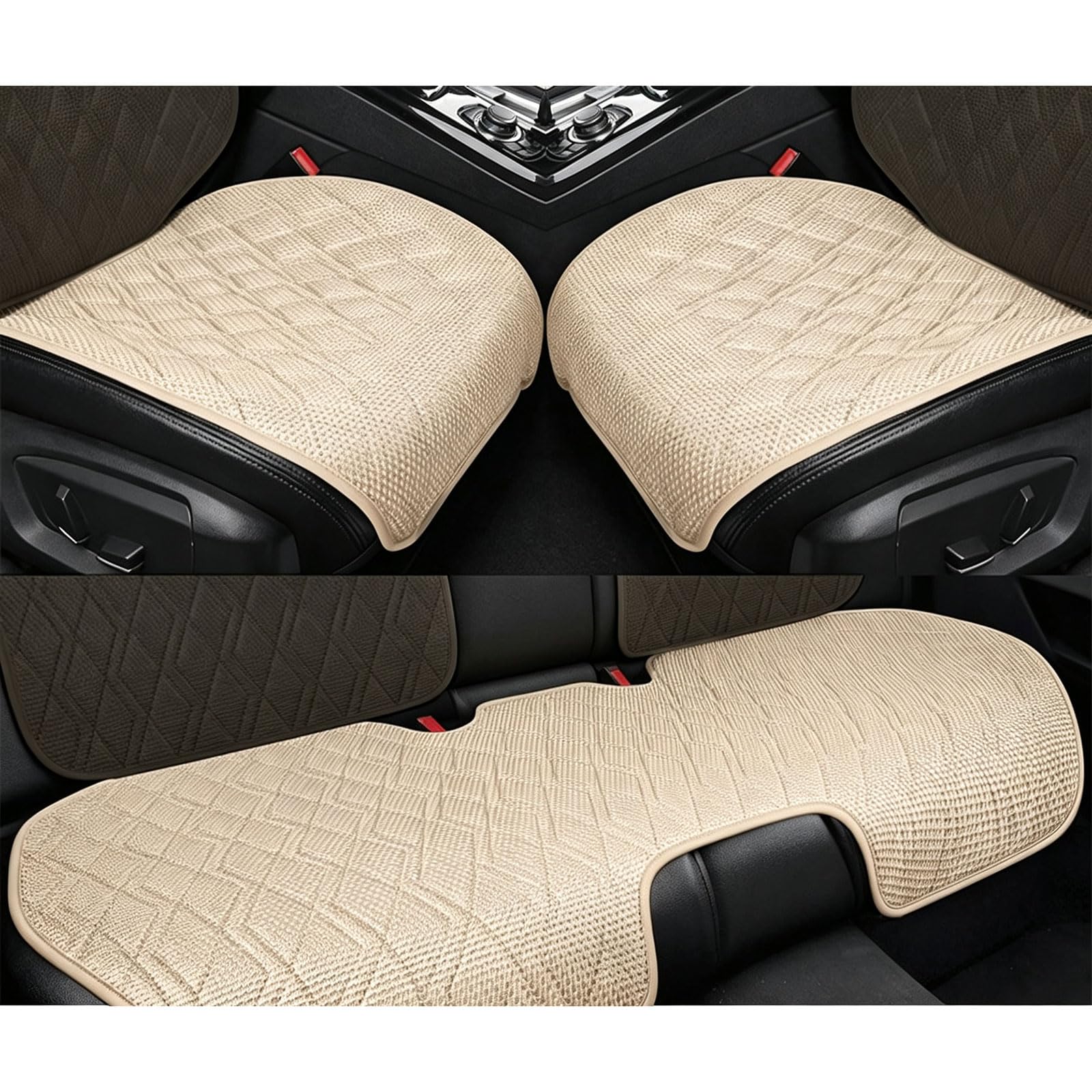 Cuscino Sedile Auto per Peugeot RCZ 2009-2015 Comodo | coprisedili traspirante imbottitura antiscivolo teli protezione lino estivo fodera ergonomico fresco lavabile tappetino
