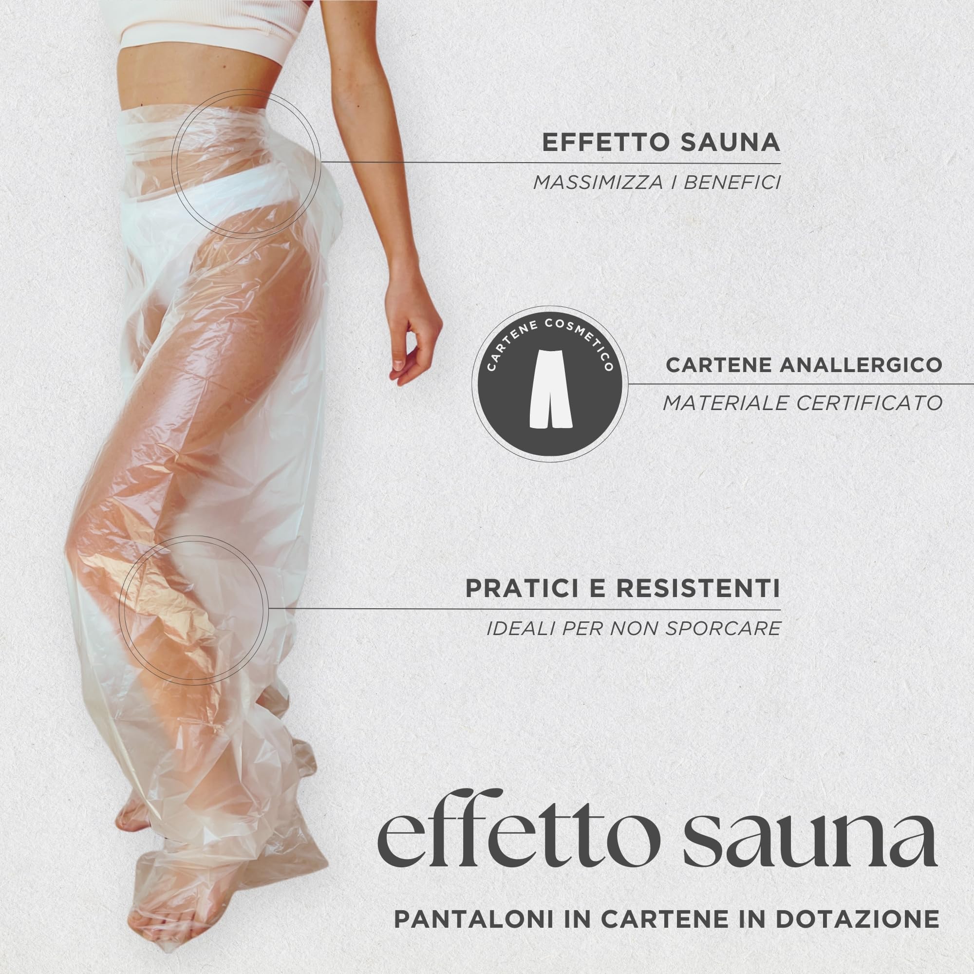 Venthura - PurePant Collant Drenanti Anticellulite Ricaricabili - Trattamento Anticellulite Professionale al Sale del Mar Morto - Pantacartene in Omaggio