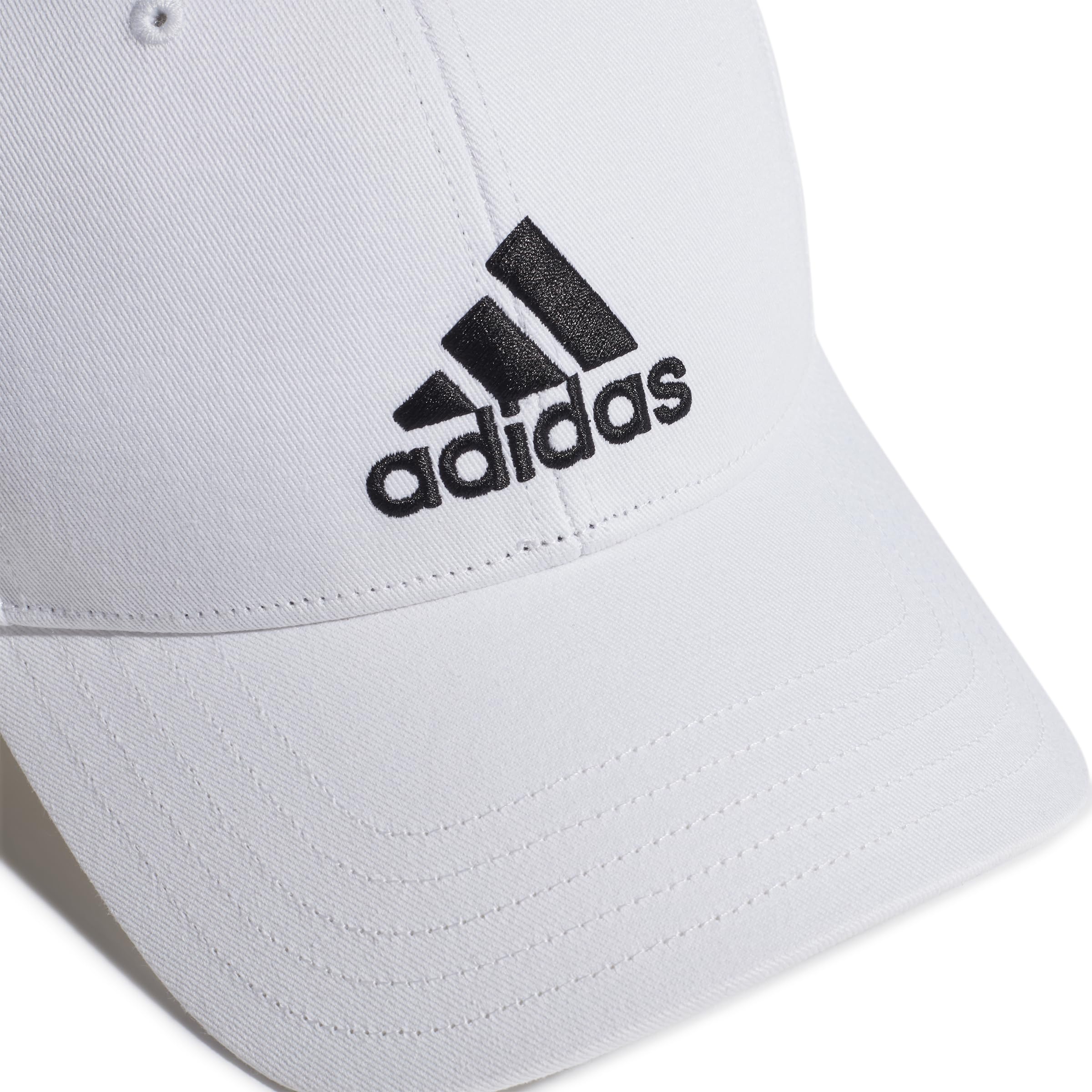 adidas Polyester Blend Unisex-Adult Cap (Fk0890_White, Black_OSFM) 3