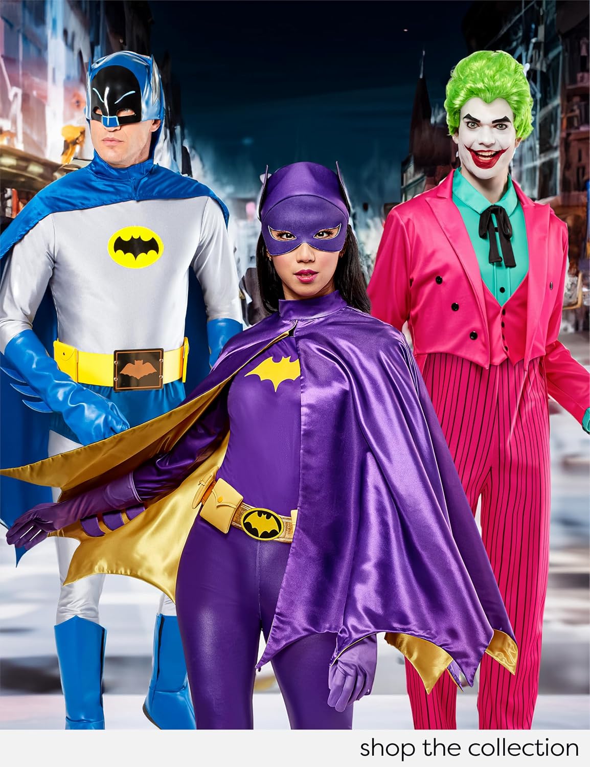 Rubies Men's DC Batman Classic ('66) Deluxe Joker Costume Jumpsuit and Wig