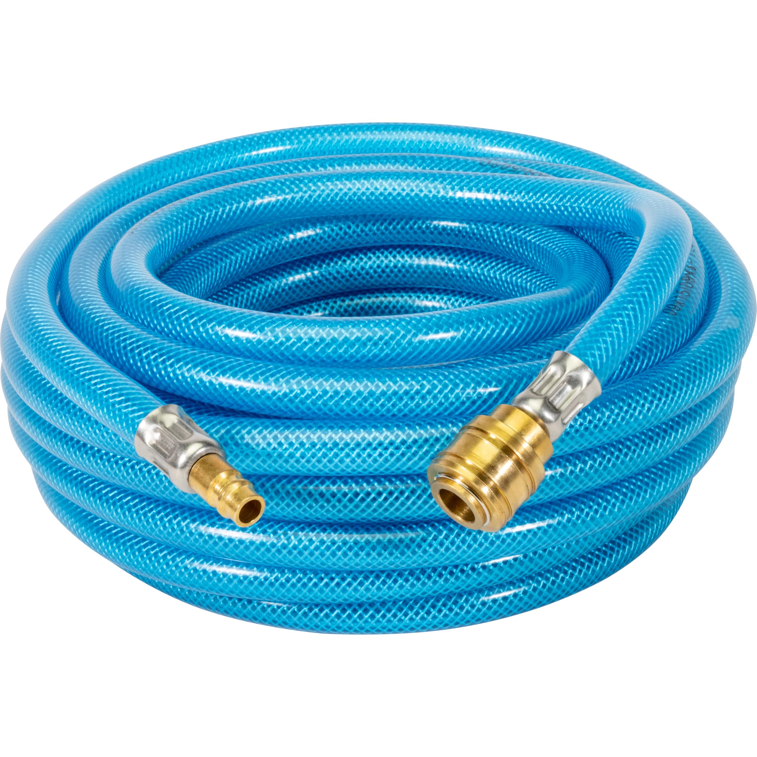 Güde 41407 Druckluft-Schlauch 13 mm/10 m (PVC Schlauch mit Gewebeeinlage, mit Schnellkupplung und Stecknippel)