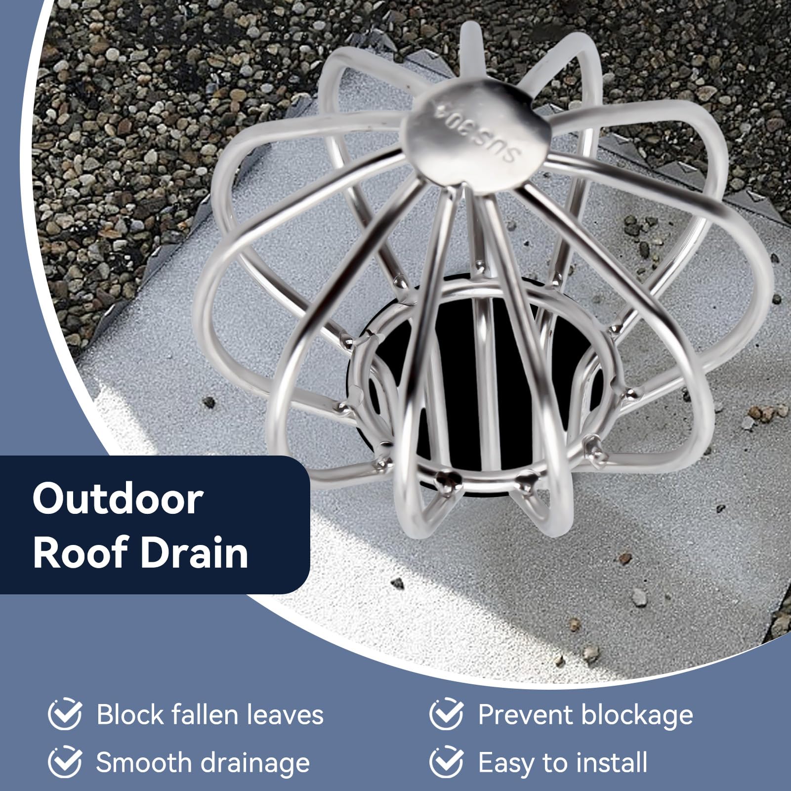 Protezione Per Grondaia In Acciaio Inossidabile - Filtro Antifoglie Per Tubi Di Scolo, 160 Mm, Forma Palloncino - Foto 13