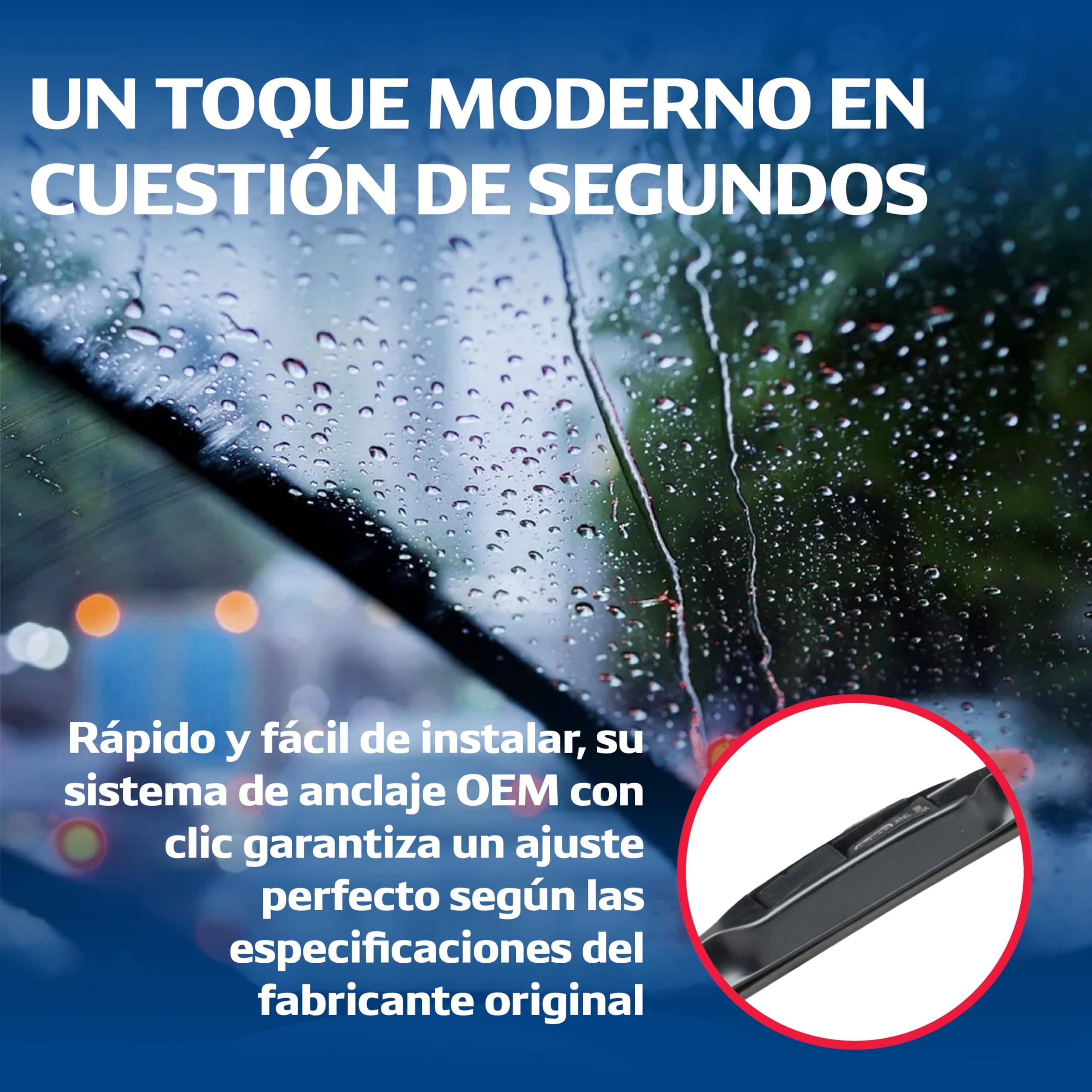 Kit de Escobillas Limpiaparabrisas Planas DENSO (DF-449), 2 Unidades 650/580mm – Vehículos con volante a izquierda – Silenciosas y Duraderas con Diseño Aerodinámico – Escobillas Limpiaparabrisas OEM