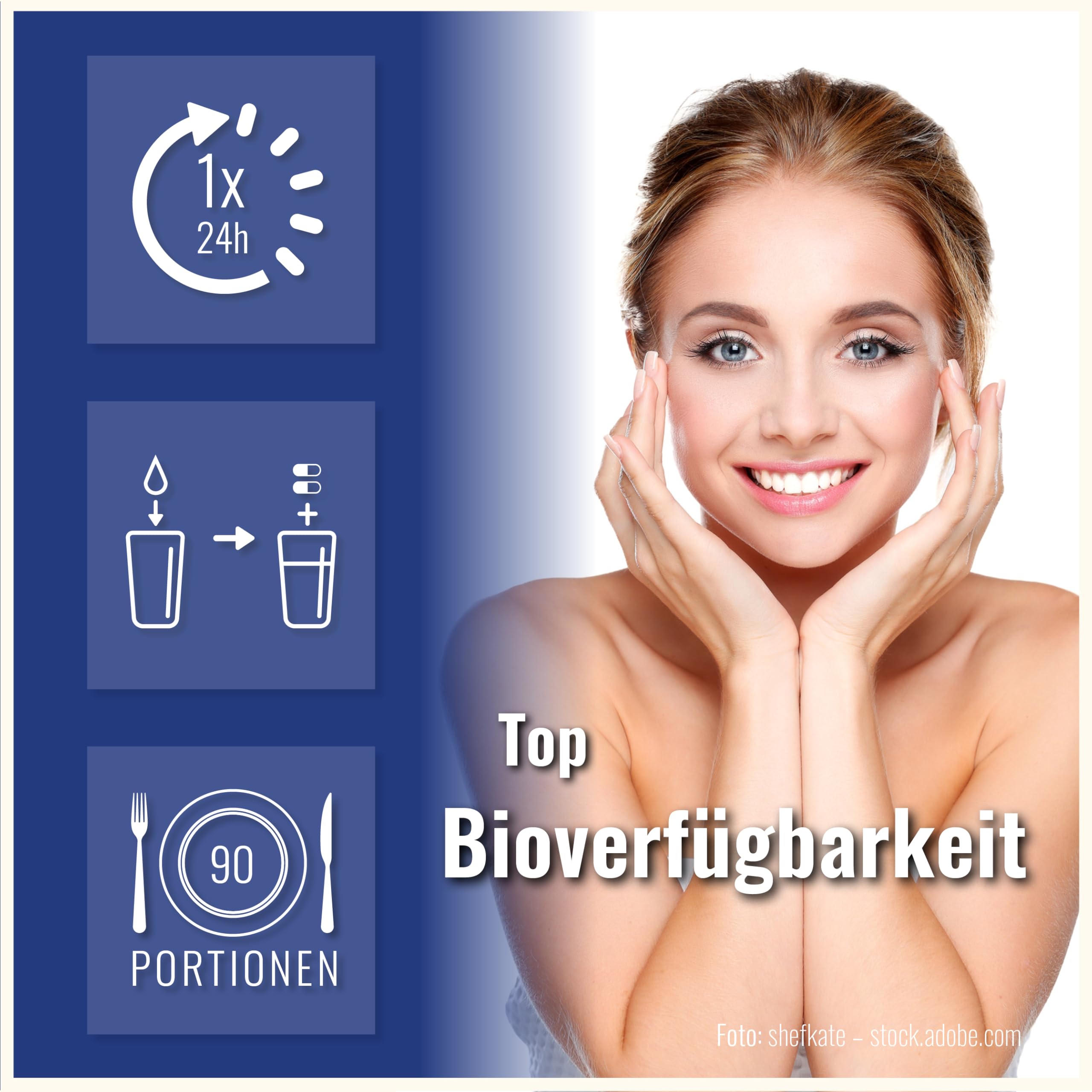 Nachtkerzenöl Kapseln - 180 Kapseln Hochdosiert 2000mg pro Tagesdosierung - Mit natürlichem Vitamin E - Nachtkerzenöl Kapseln für die Haut - Evening Primrose Oil Capsules