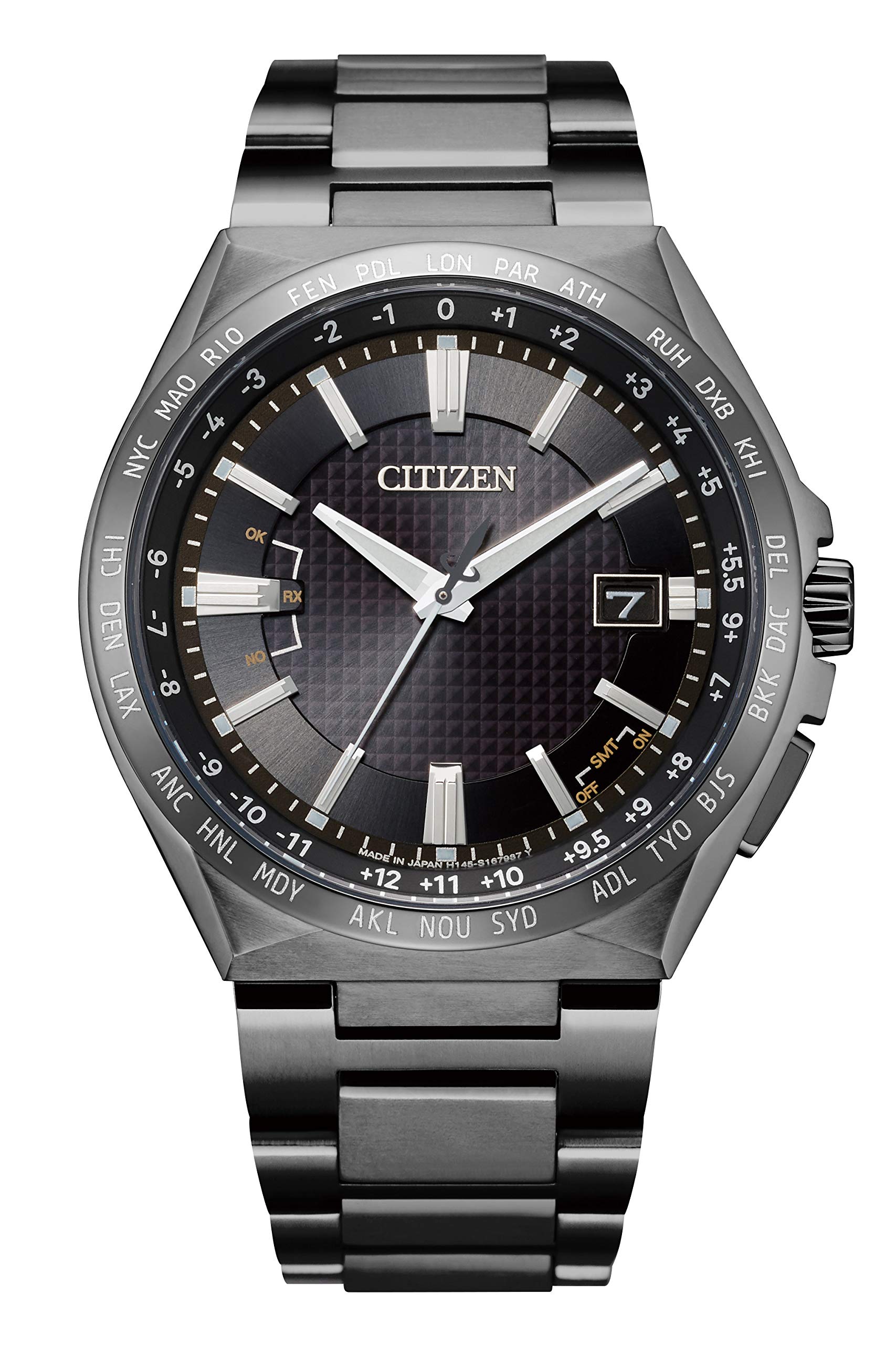 CITIZEN Watch CB0215-51E [ATTESA ACT Line Eco-Drive Radio-Controlled Watch Direct Flight Black Titan