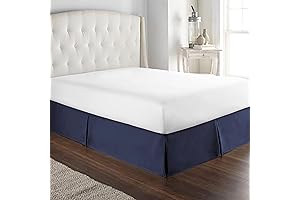 HC Collection Navy Bedskirt Queen