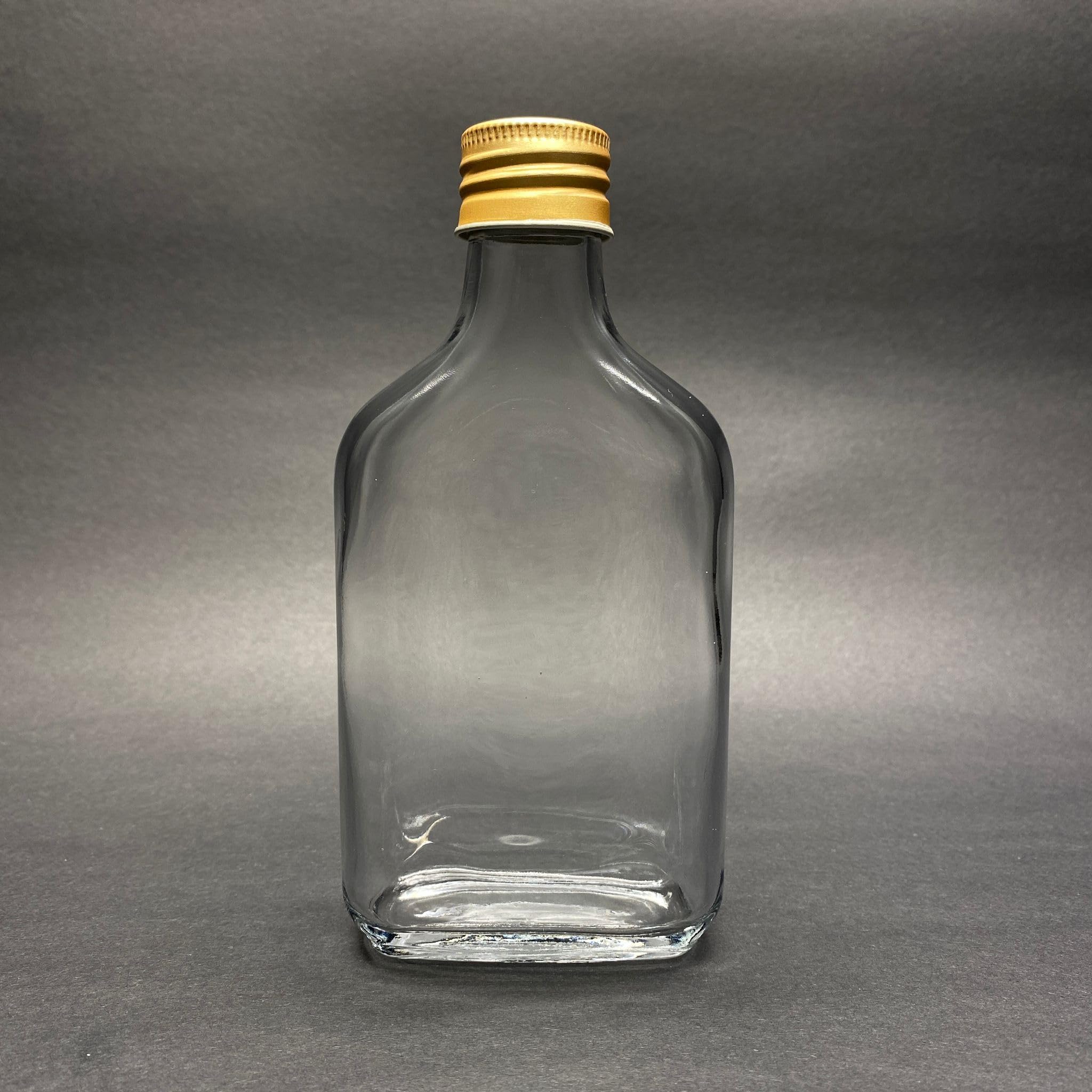 2 Adet Şeffaf Cold Brew Metal Gold Kapaklı Soğuk Kahve Yassı Cam Şişe 200 ml ve Çubuk Buz Kalıbı