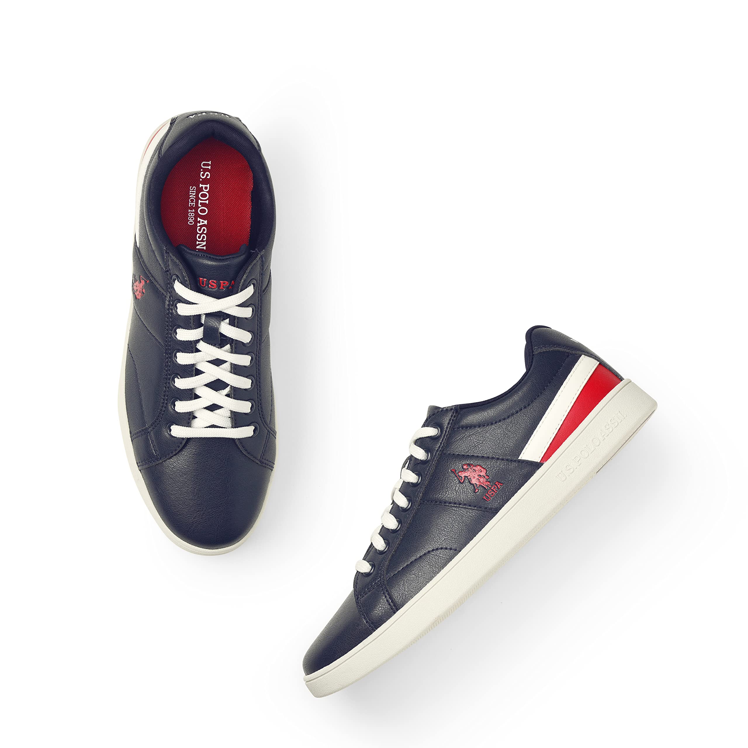 U.S. POLO ASSN. Mens Navy Salvin 2.0 Sneakers - 10 UK (B0B52GDS21) Amazon Price History, Amazon Price Tracker