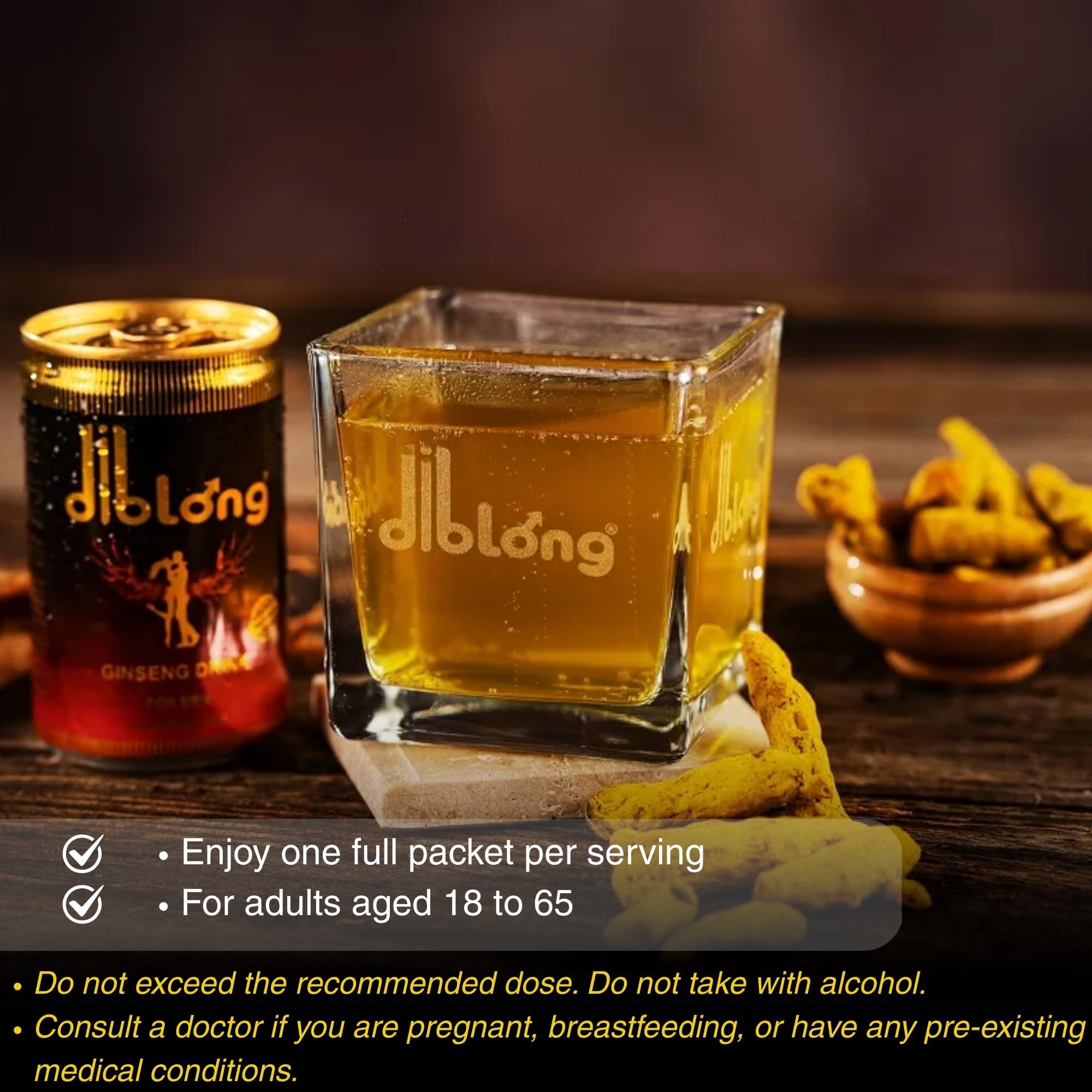 Diblong Boisson Énergétique Aphrodisiaque pour Homme (150 ml) – Boisson Herboriste Premium à Base de Plantes pour Vitalité & Bien-Être, avec Extrait de Ginseng