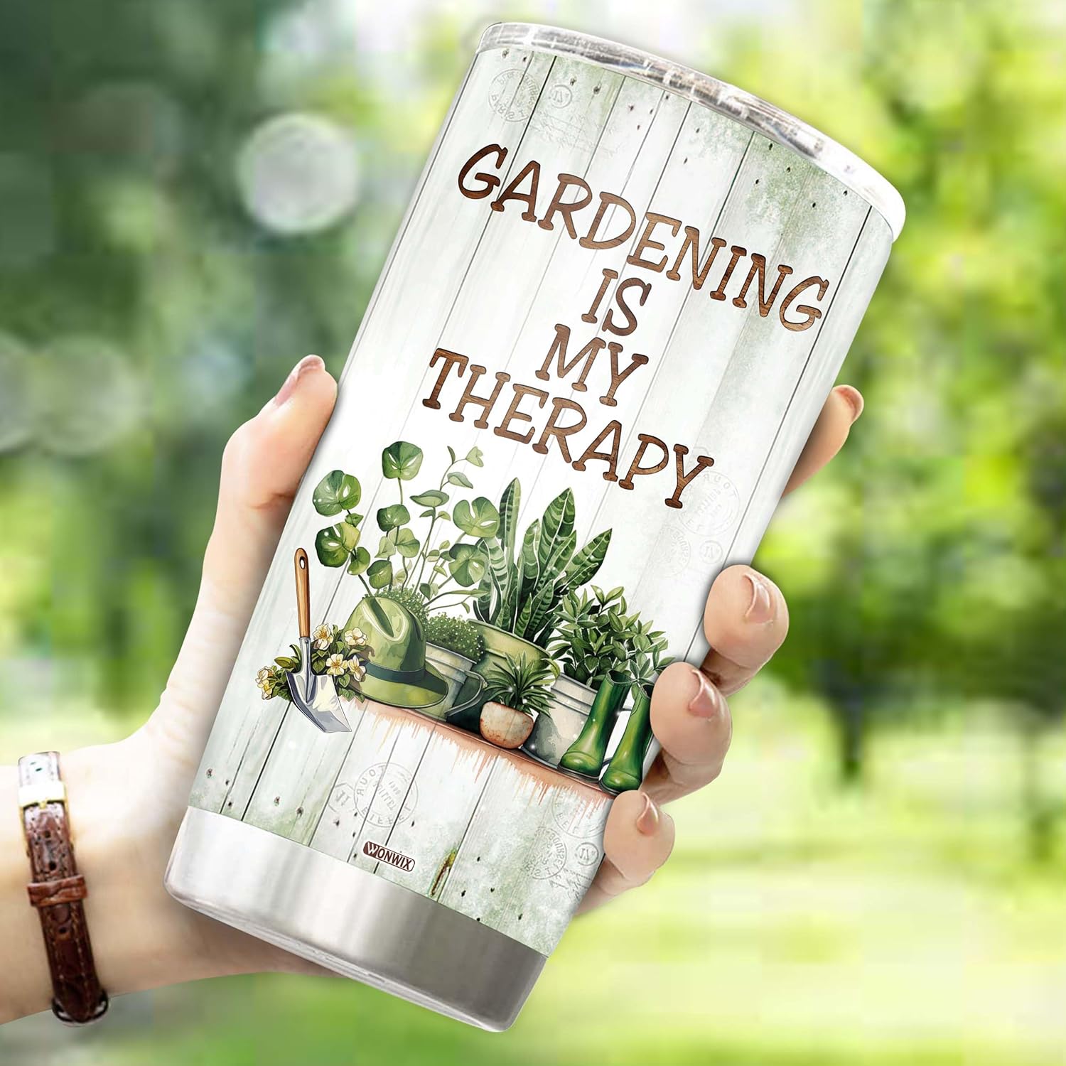 Gardening Gifts for Women Mom Wife Grandmother Funny Gardening Travel Mug Coffee Cup Gift for Garden Lover Plant Lady Gardener Tumblers 20oz Stainless Steel Christmas Birthday - Image 3
