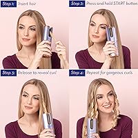 Vista 6 de Conair Unbound Cordless Auto Curler - Rechargeable Auto Curler For Curls or Waves