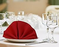 Vista 5 de Utopia Home Paquete de 24 servilletas de tela de 17 x 17 pulgadas, bordes con dobladillo 100% poliéster, lavables y reutilizables, ideales