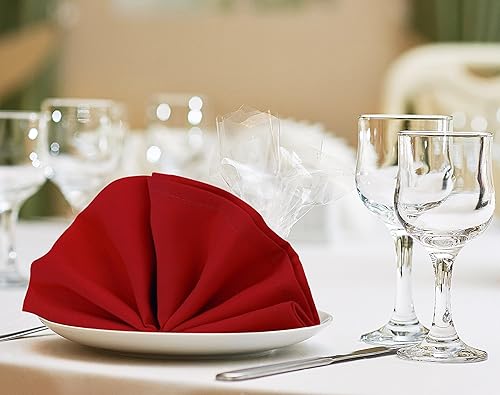 Miniatura 5 de Utopia Home Paquete de 24 servilletas de tela de 20 x 20 pulgadas, bordes con dobladillo 100% poliéster, lavables y reutilizables, ideales para