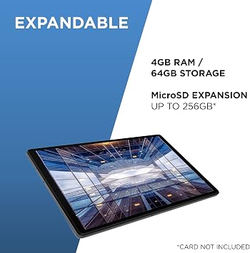 Lenovo Tab M10 Plus 10.3 Inch FHD Tablet – (Octa-Core 2.3GHz, 4GB RAM, 64GB eMMC, Android Pie) – Iron Grey