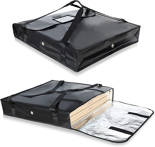 Miniatura 46 de New Star Foodservice 51155 Bolsa aislante para pizza de 22 x 22 x 13 pulgadas, color negro