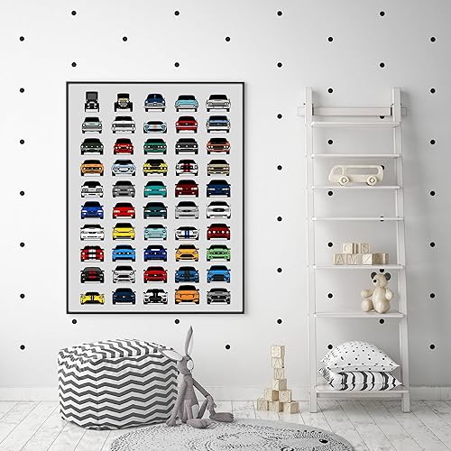 Miniatura 58 de Handmade Poster compatible with Ford Evolution Print Wall Art Décor of the Best of Ford Generations - American, 8x10" Satin Print (Unframed) - Gift