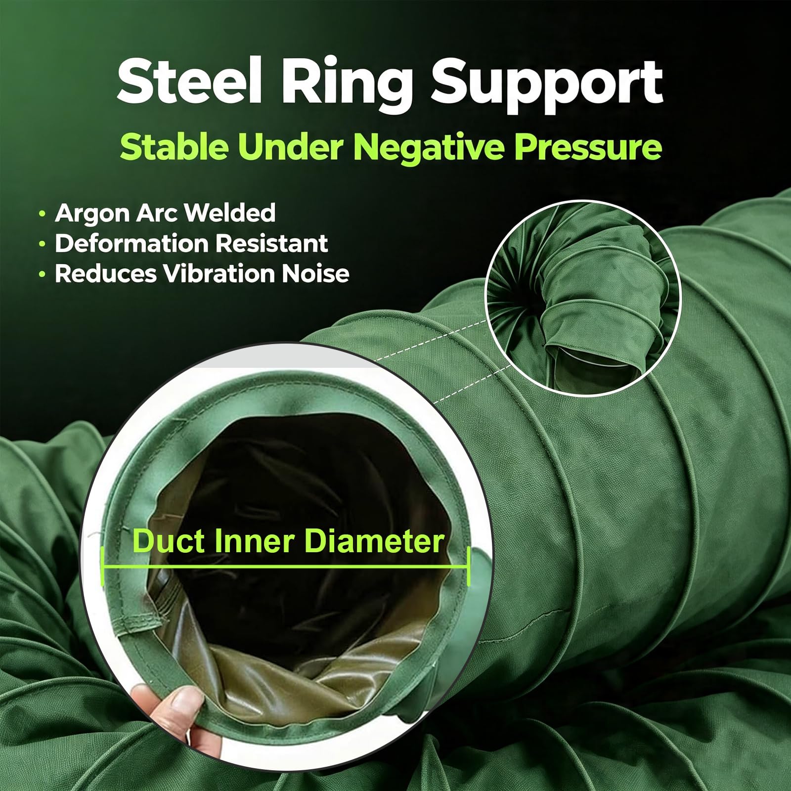 Manguera Flexible De Lona Resistente para Conductos De Ventilación