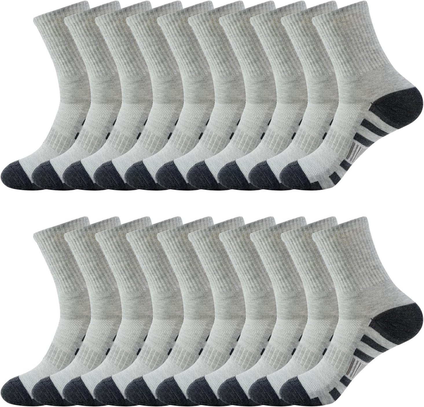 10Pairs Men's and Women's Socks, Shock-Absorbing Breathable Sports Socks