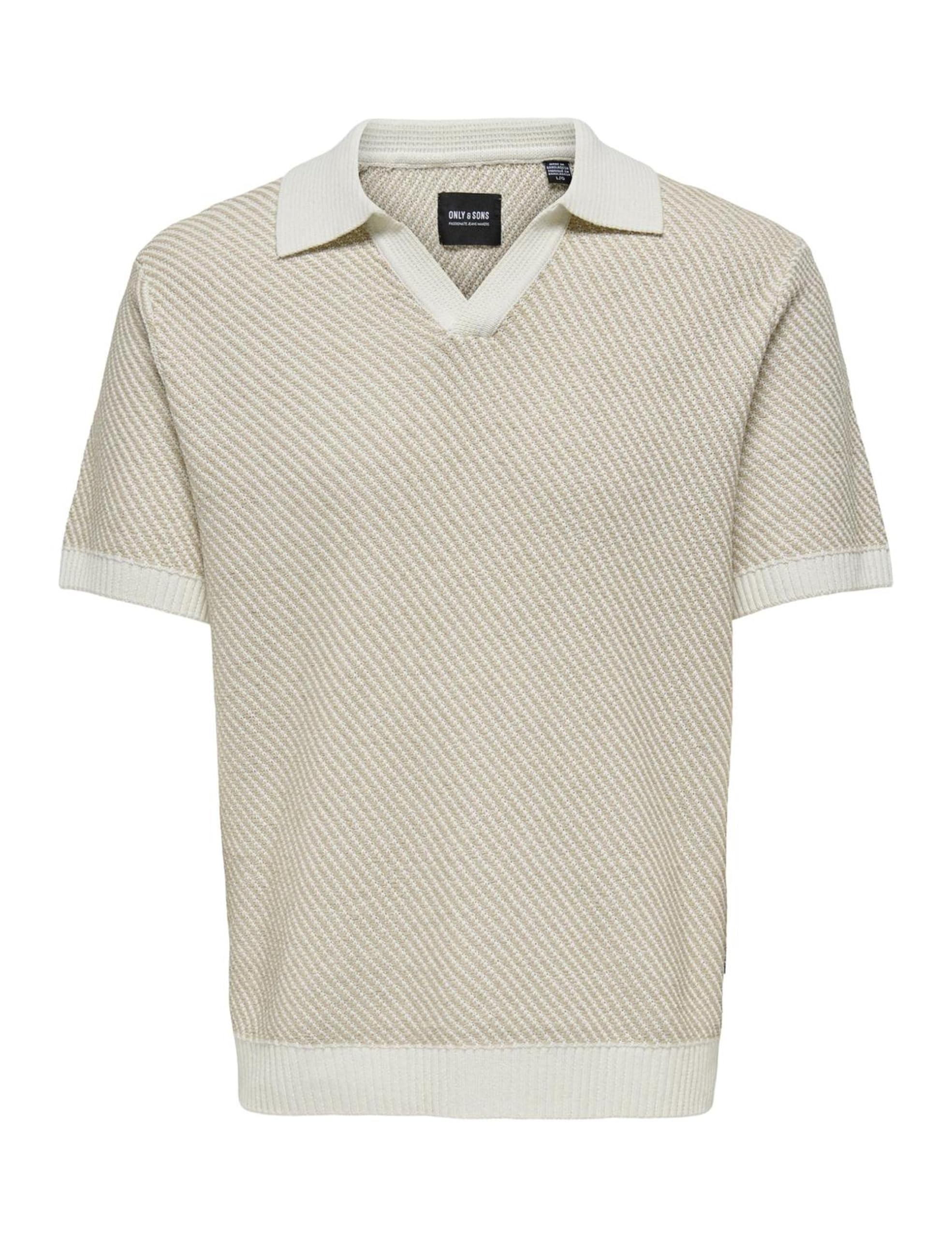 ONLY & SONS Men's Polo Shirt, Silver Lining, M