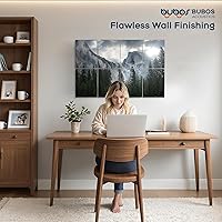 Vista 7 de BUBOS - Paquete de 8 paneles acústicos artísticos y autoadhesivos de insonorización, 48 x 32 pulgadas, acondicionamiento acústico y decorativos