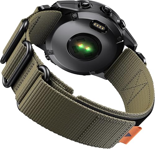 ANCOOL Compatible con Fenix 6Fenix 5Fenix 7Fenix 6 Pro, repuesto para Fenix 7 Pro, Fenix 5 Plus, correa de reloj de nailon de 0.866 in Forerunner