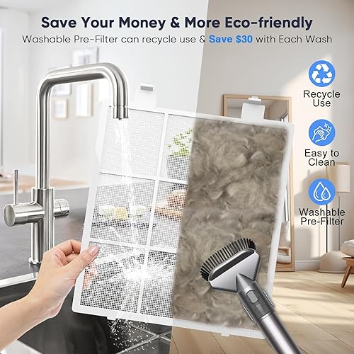 Miniatura 2 de Purificadores de aire inteligentes con Wifi para el hogar, habitación grande de hasta 3000 pies cuadrados, limpiador de aire DAYETTE con filtros