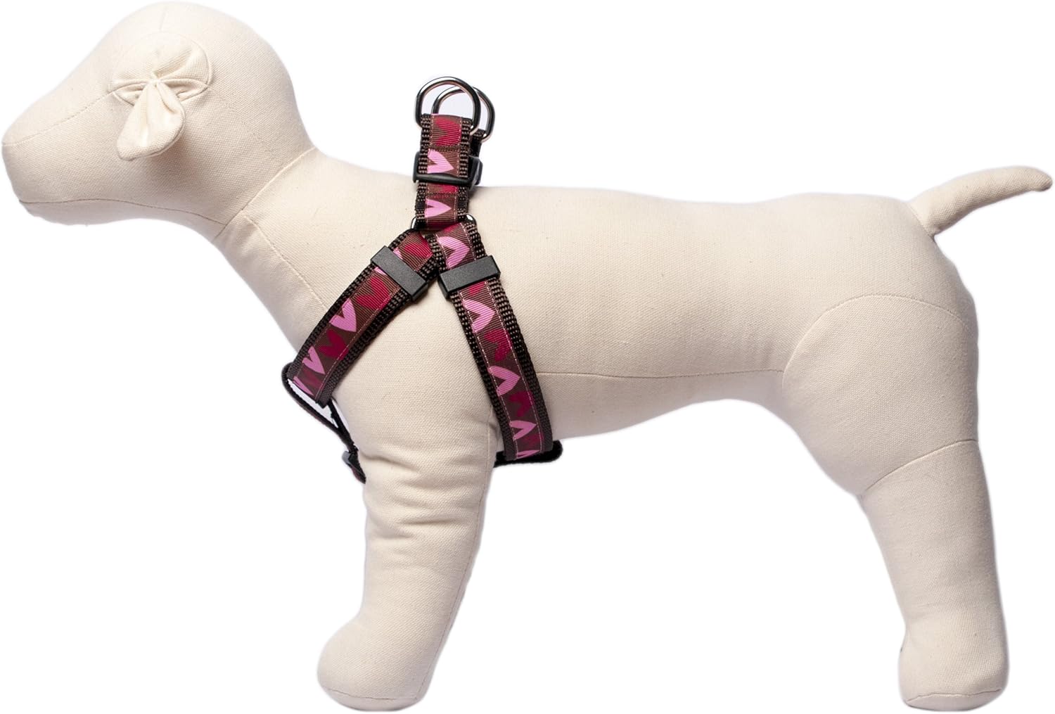 Paw Paws USA Valentine Hearts Dog Collar, Medium, Multicolored