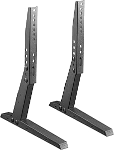 RICOO FS502 Universele tv-standaard, in hoogte verstelbaar, voor 30-65 inch tot 40 kg, max. VESA 800x400, stabiel staal, zwart