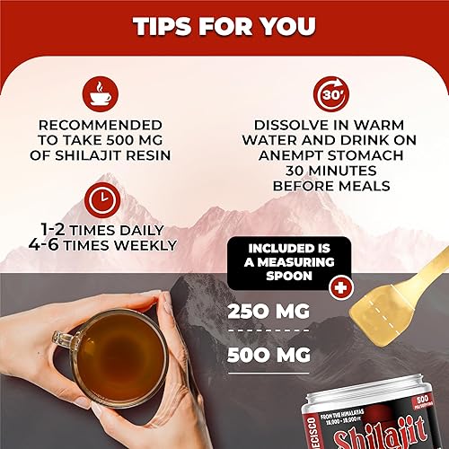 Miniatura 6 de Shilajit orgánico puro del Himalaya de 0.88 oz  La resina Shilajit contiene fúlvico, ácido húmico natural y más de 85 minerales traza  Apoyo para la