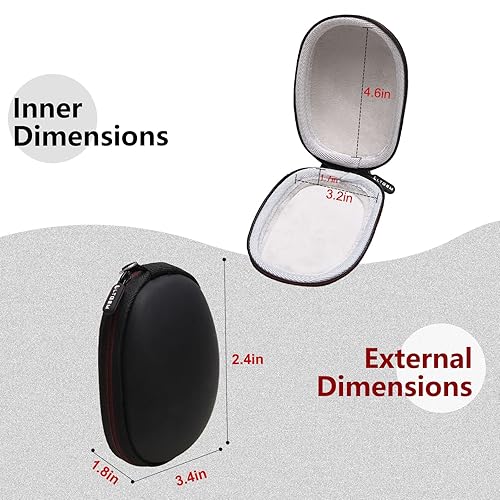 Miniatura 3 de LTGEM - Funda rígida de EVA para mouse inalámbrico Logitech G705 para juegos bolsa de almacenamiento protectora de viaje