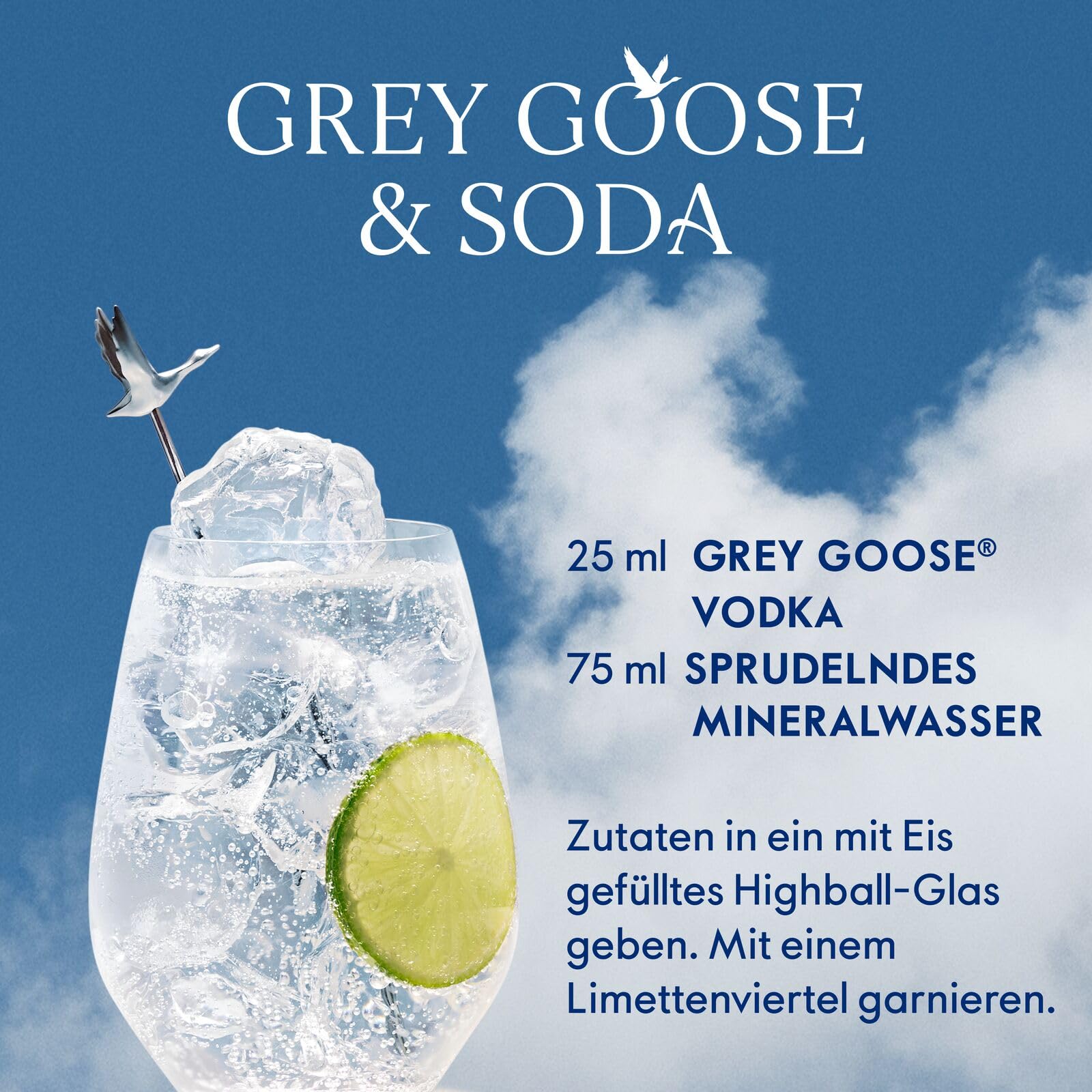 Grey Goose Premium Vodka 40% Vol. 1,5l aus Frankreich