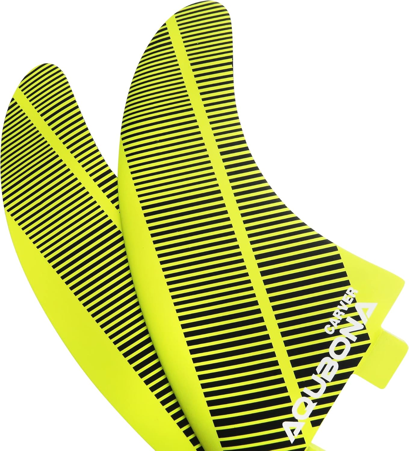 AQUBONA Dual Tab Fin Surfboard Fiberglass Fins for Surfing with Fin Bag Key