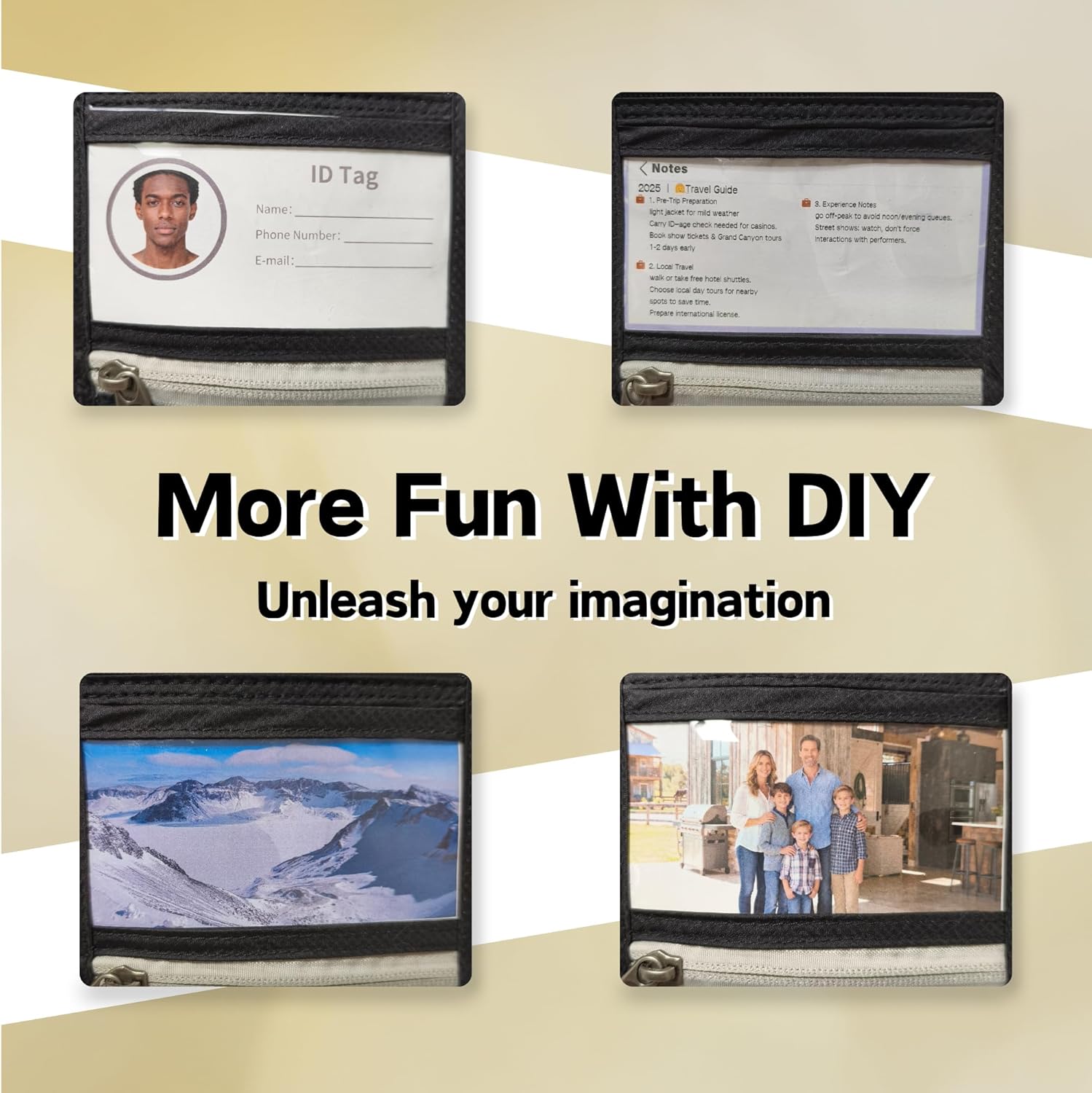 Passport Holder For Travel Family, Cruise Essentials, RFID Wallet Women Man, Passport Wallet, Travel Wallet, Passport Case, Neck Wallet, RFID Passport Holder, Travel Document Holder (Matte Black) - Image 8