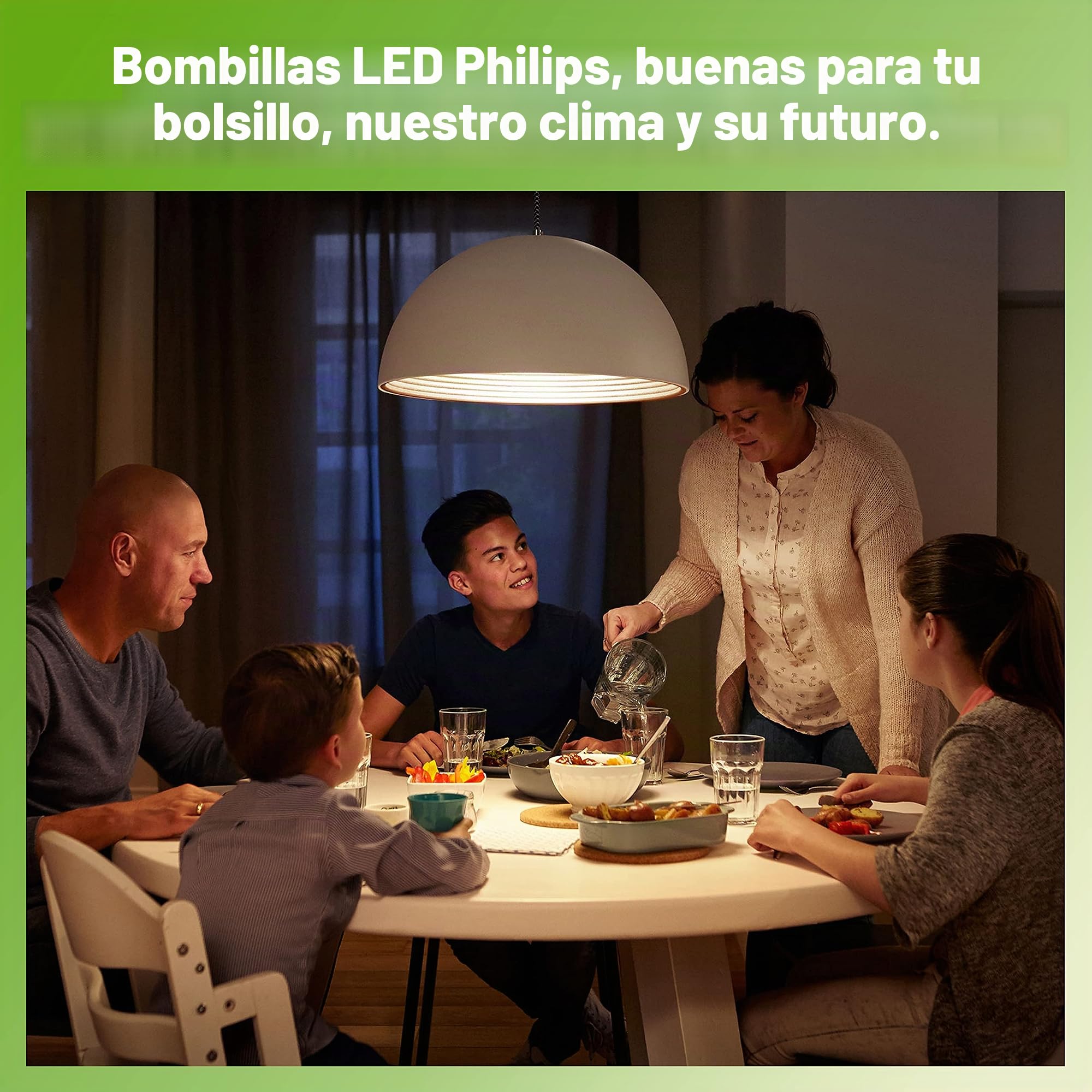 Philips - Bombilla LED cristal 80W GU10 reproducción cromática de 90 luz blanca cálida 36º apertura, regulable, 1 Unidad (Paquete de 5)