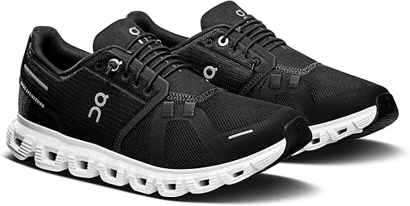 Amazon | [On] スニーカー Cloud 6 ウィメンズ Black | White 24cm