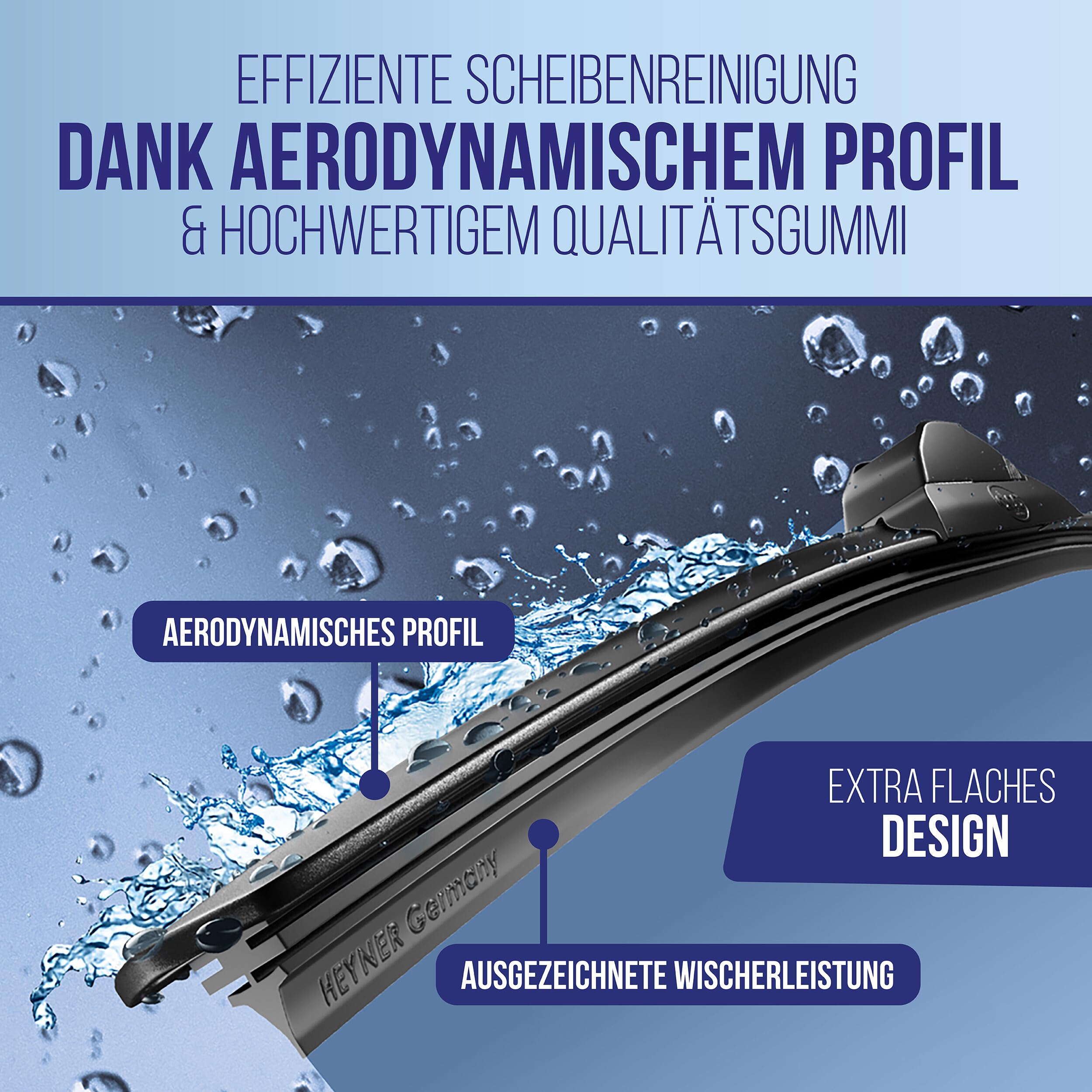alca® Zestaw wycieraczek przedniej szyby pasuje do VW PASSAT CC (05.2008 – 11.2011) SUPER FLAT płaska wycieraczka