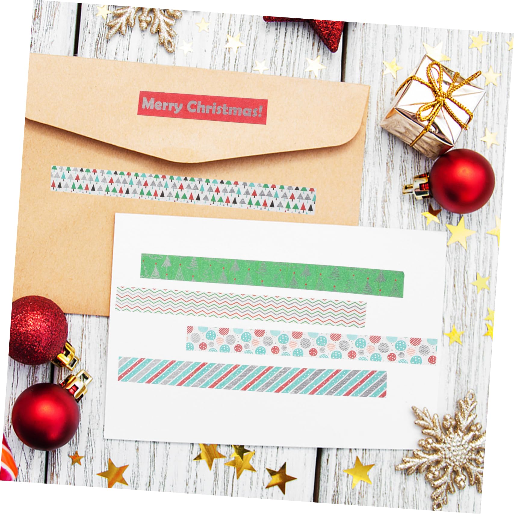 STOBOK 36stücke Weihnachts Washi Tape Mit Goldprägung Bunte Klebebänder Für Scrapbooking -projekte Und Handaccounts Dekoratives Masking Tape Für Kreative Bastelideen