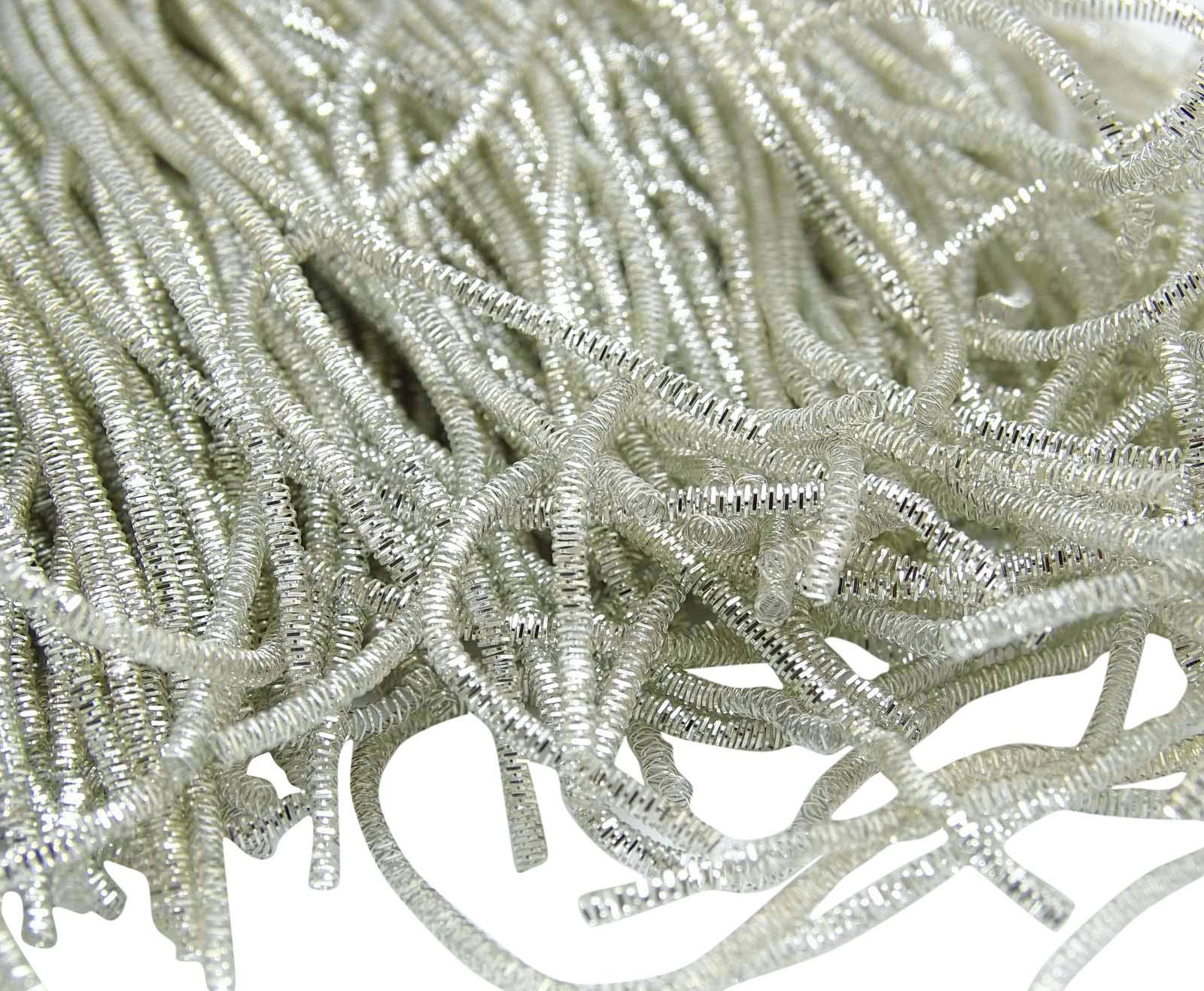 IBA Indianbeautifulart Rough Purl Silver Bullion Embroidered Crafting Clothing Thread Crafts by 3 Yard