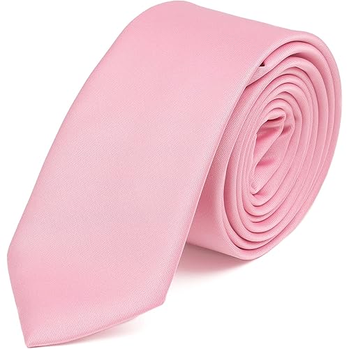Necktie for Men and Women Solid Color Slim Men's Tie 6 cm