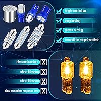 Vista 6 de Frienda Kit de bombillas LED para coche, 70 piezas, luz interior, luz de matrícula, azul