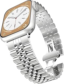 V VOLT Metal Mesh Watch Strap Compatible with Apple Watch, Stainless Steel Metal Watch Band for Apple Watch Men Women (38/40/41)